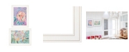 Trendy Decor 4U Bloom for Yourself 2-Piece Vignette by Kait Roberts, White Frame, 15" x 19"